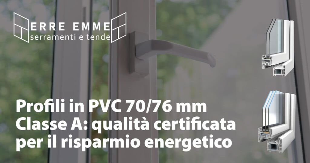 Profili in PVC 70/76 mm Classe A: qualità certificata per il risparmio energetico