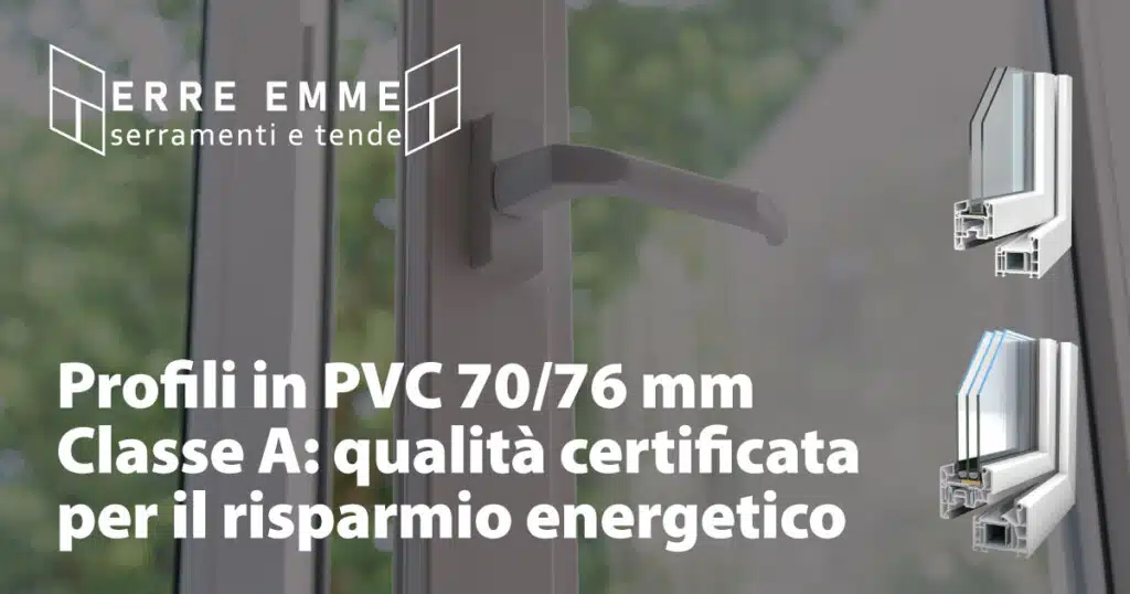 Profili in PVC 70/76 mm Classe A: qualità certificata per il risparmio energetico